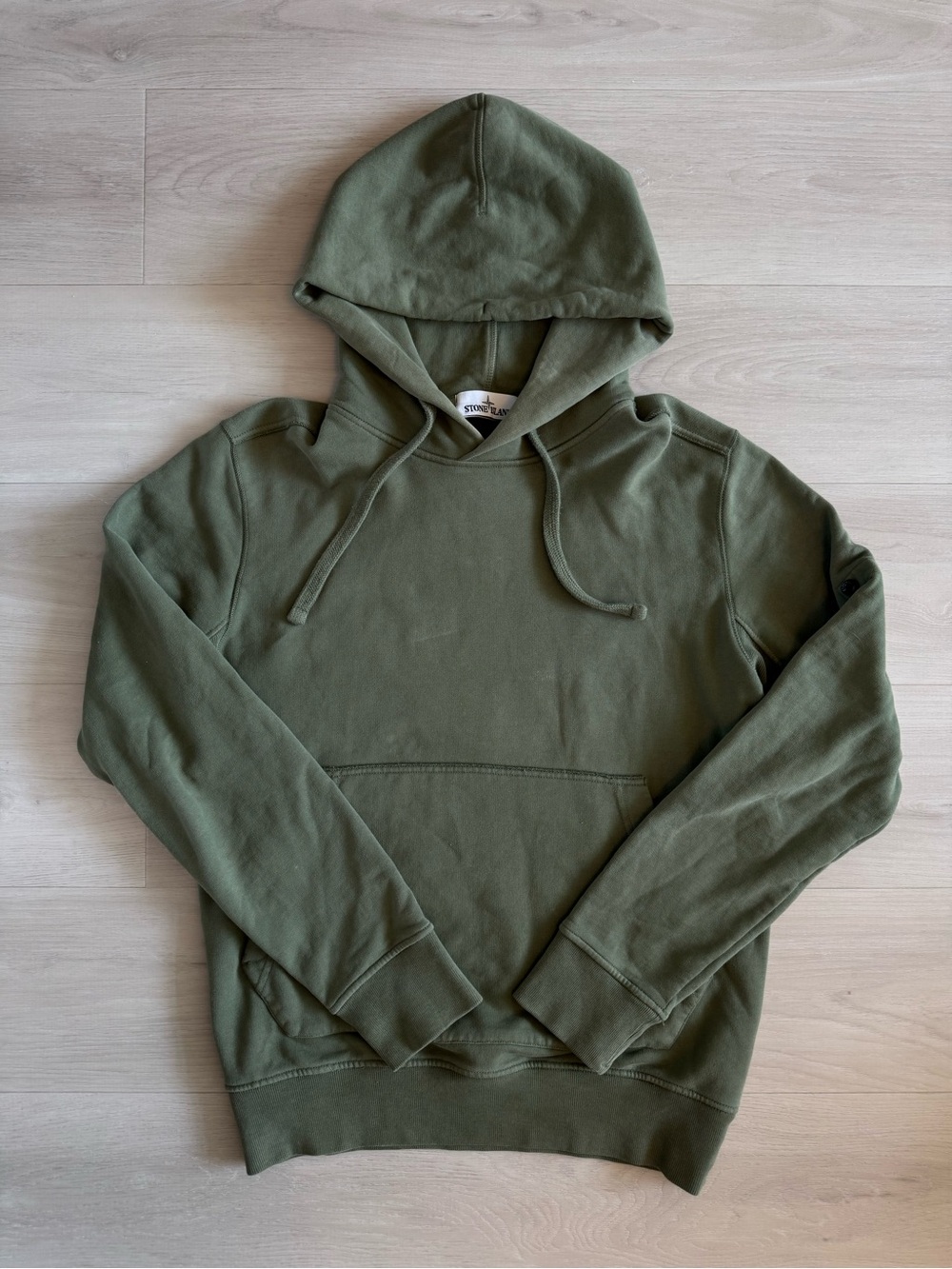 Stone Island Military Olive Green Hoodie